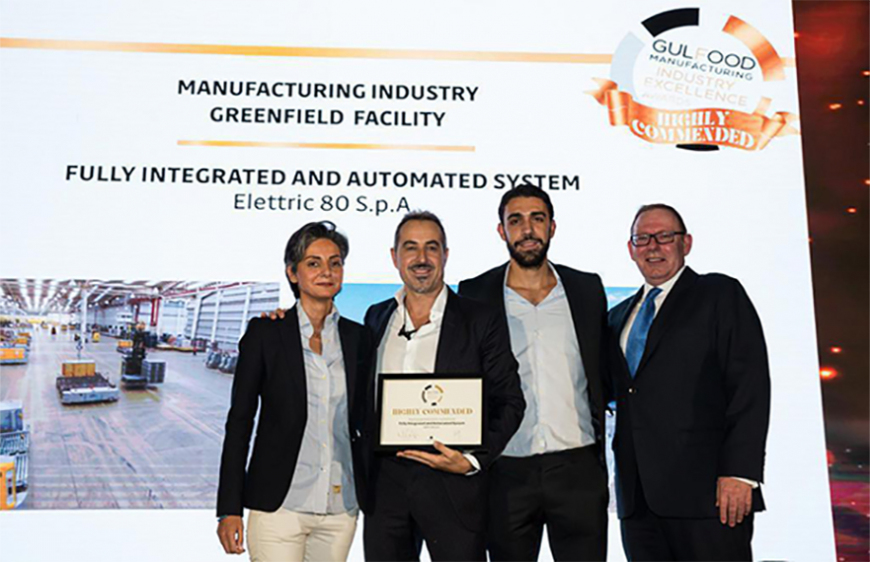 Elettric80 was awarded the first prize at the Gulfood Manufacturing Industry Excellence Awards.