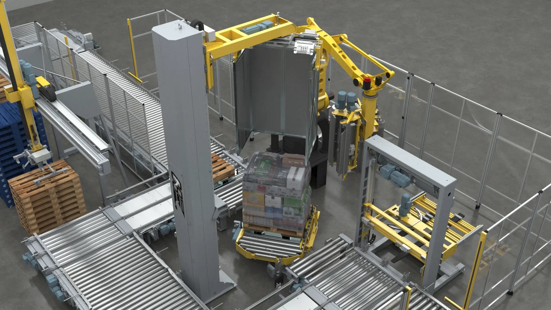 e80group-distribution-center-Robotic wrapping-labeling-soltions