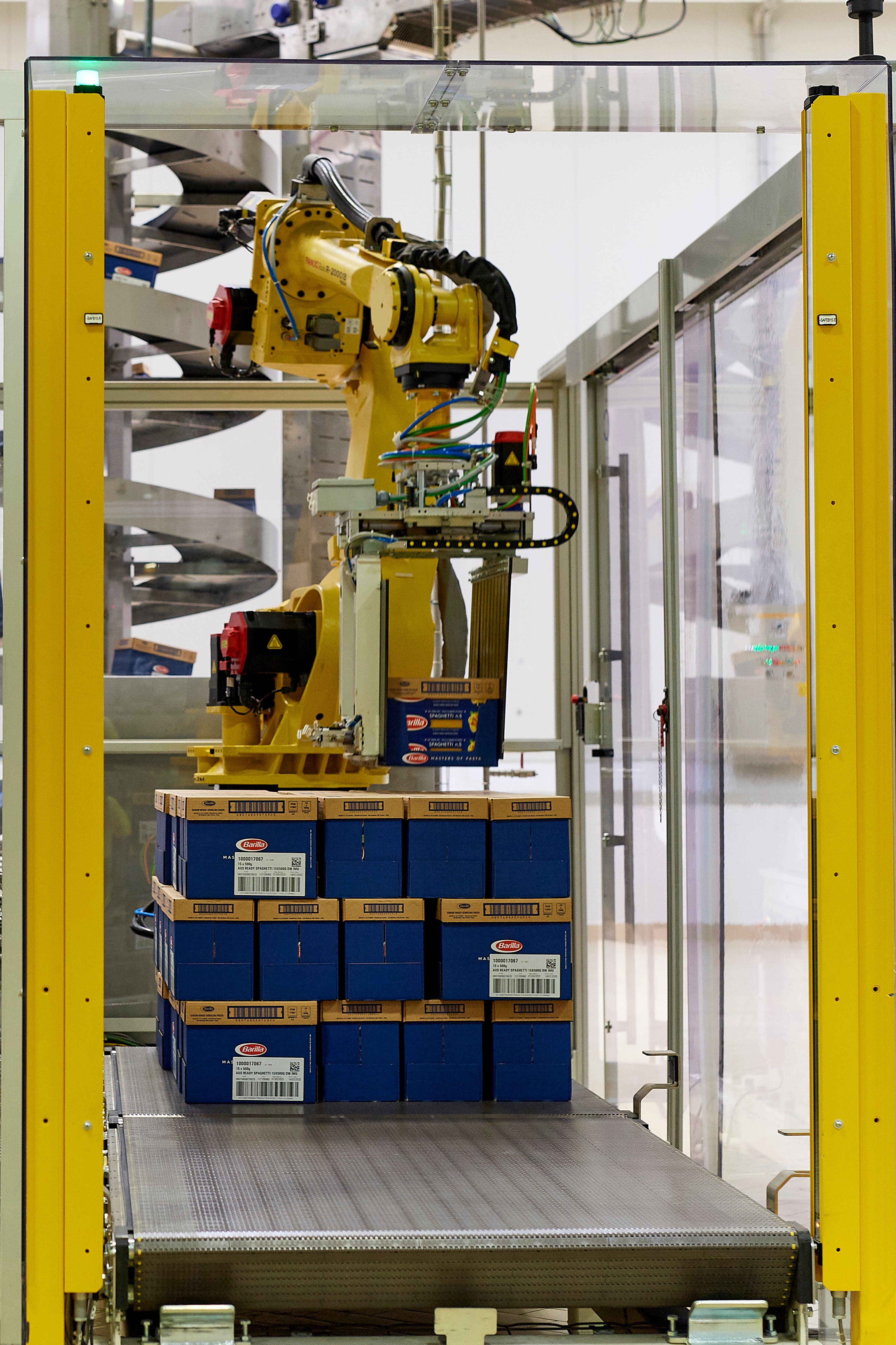 Soluzione robotica di pallettizzazione senza pallet - E80 Group
